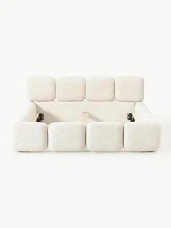 Gestoffeerd bed Tayla van bouclé