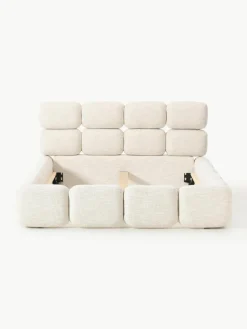 Gestoffeerd bed Tayla van bouclé