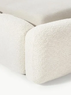 Gestoffeerd bed Tayla van teddy bouclé met opbergruimte