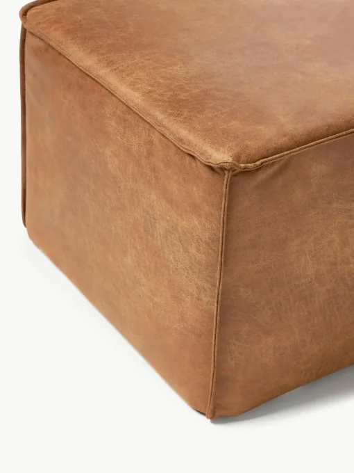 Gestoffeerde bank Sanja van gerecycled leer
