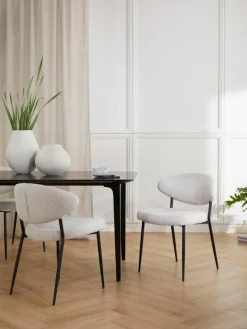 Gestoffeerde stoelen Adele, 2 stuks