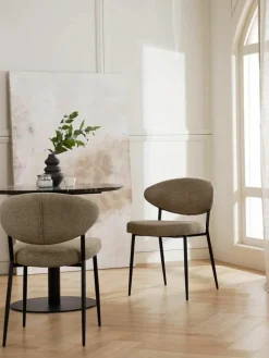 Gestoffeerde stoelen Adele, 2 stuks