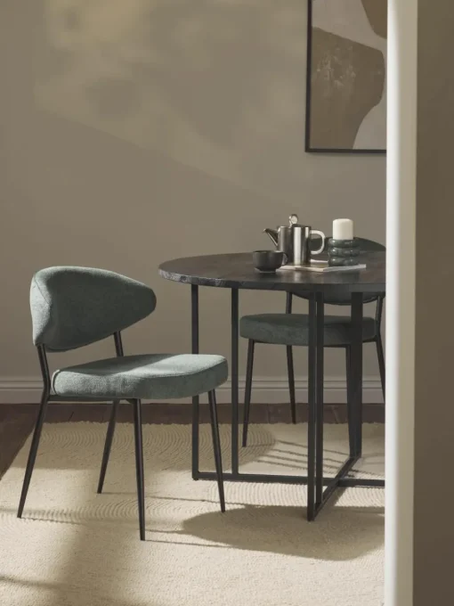 Gestoffeerde stoelen Adele, 2 stuks