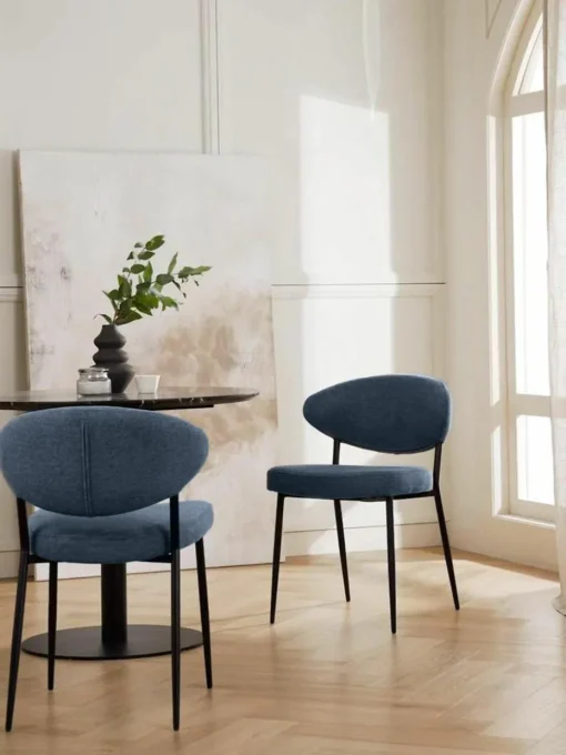 Gestoffeerde stoelen Adele, 2 stuks