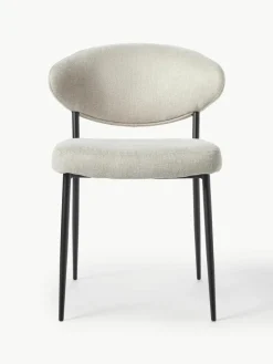 Gestoffeerde stoelen Adele, 2 stuks