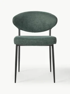 Gestoffeerde stoelen Adele, 2 stuks