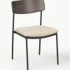 Gestoffeerde stoelen Maymont van eikenhout, 2 stuks