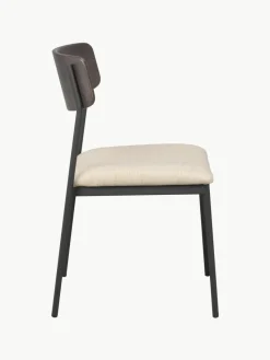 Gestoffeerde stoelen Maymont van eikenhout, 2 stuks