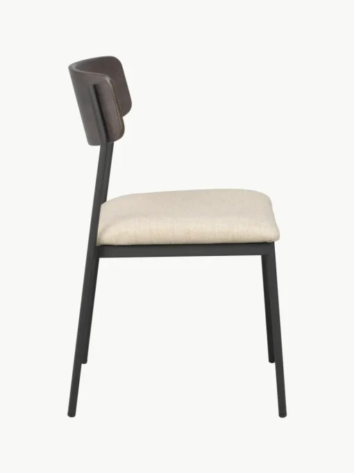Gestoffeerde stoelen Maymont van eikenhout, 2 stuks