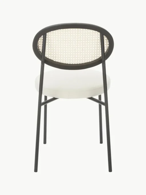 Gestoffeerde stoelen Remy met Weens vlechtwerk, 2 stuks