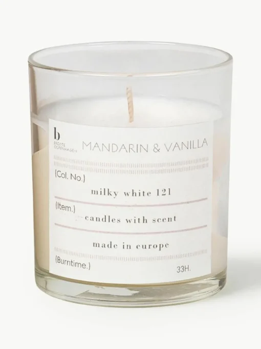 Geurkaars Mandarin (mandarijn & vanille)