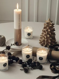 Geurkaarsen Advent (vanille, basilicum en tijm, kaneel, peperkoek), set van 4