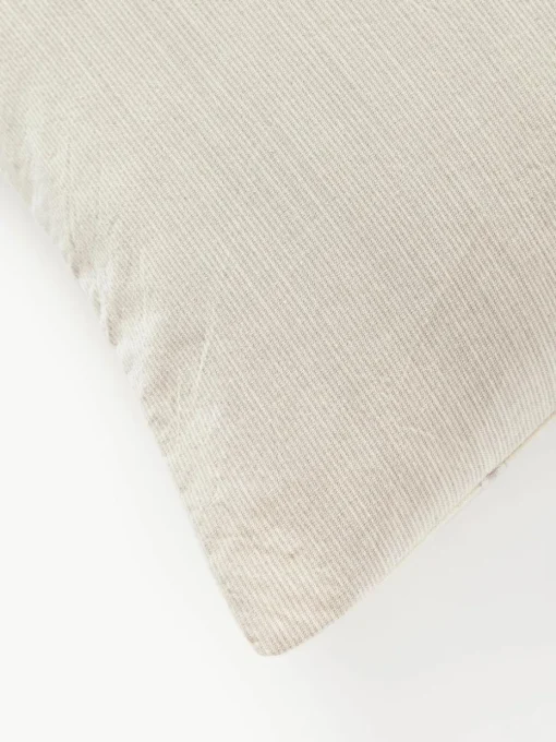 Gewassen katoenen kussenhoes Caspian met strepen