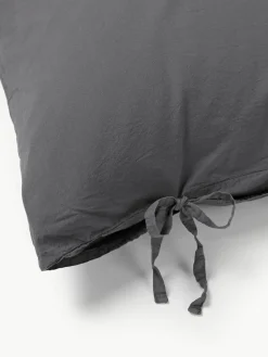 Gewassen katoenen perkal kussensloop Leonie