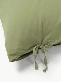 Gewassen katoenen perkal kussensloop Leonie