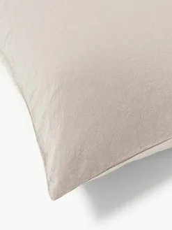 Gewassen katoenen perkal kussensloop Leonie
