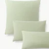 Gewassen linnen kussenhoes Airy