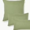 Gewassen linnen kussenhoes Airy