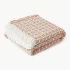 Gewassen mousseline bedsprei Ronia met franjes