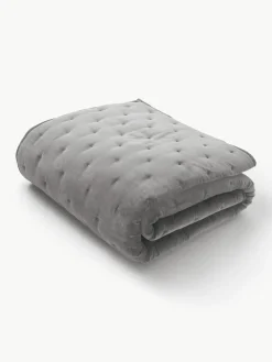 Gewatteerde bedsprei Cheryl van fluweel
