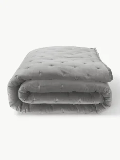 Gewatteerde bedsprei Cheryl van fluweel