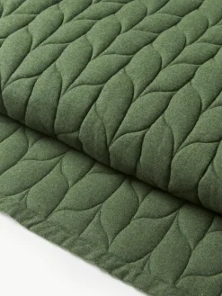 Gewatteerde flanellen bedsprei Selby met structuurpatroon