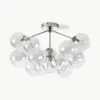 Glazen bollen plafondlamp Bubbles