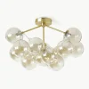 Glazen bollen plafondlamp Bubbles