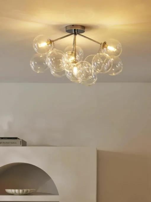 Glazen bollen plafondlamp Bubbles