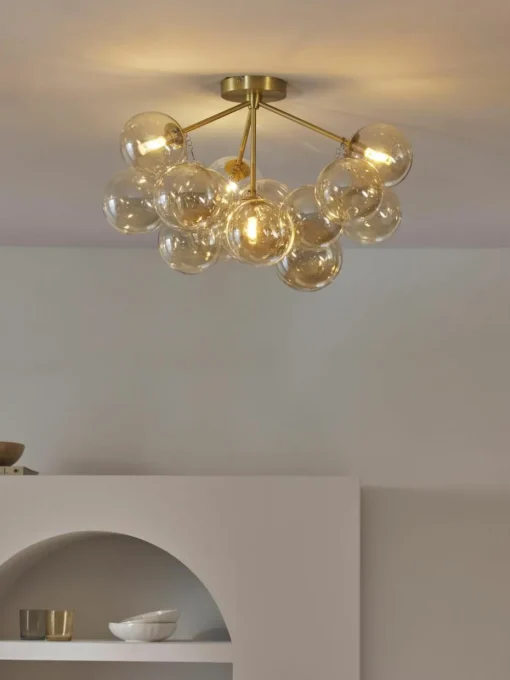 Glazen bollen plafondlamp Bubbles