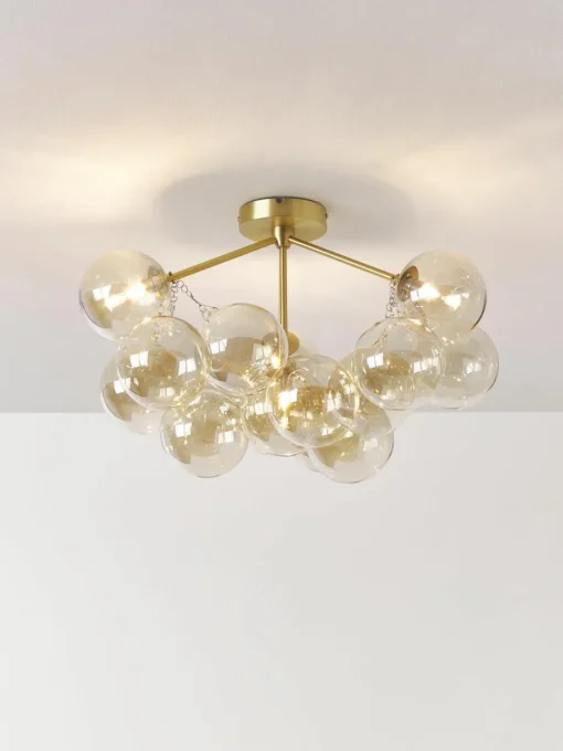 Glazen bollen plafondlamp Bubbles