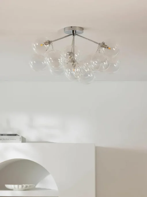 Glazen bollen plafondlamp Bubbles