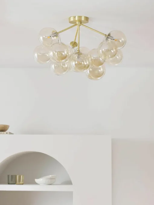 Glazen bollen plafondlamp Bubbles