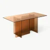 Glazen eettafel Anouk, 180 x 90 cm
