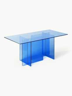 Glazen eettafel Anouk, 180 x 90 cm