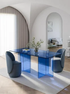 Glazen eettafel Anouk, 180 x 90 cm