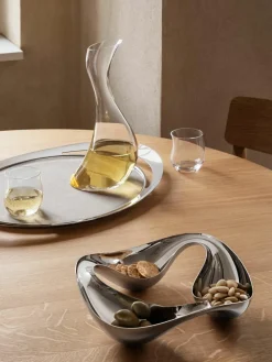 Glazen karaf Cobra in organische vorm, 750 ml