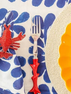 Glazen kralen servetringen Lobster, 2 stuks