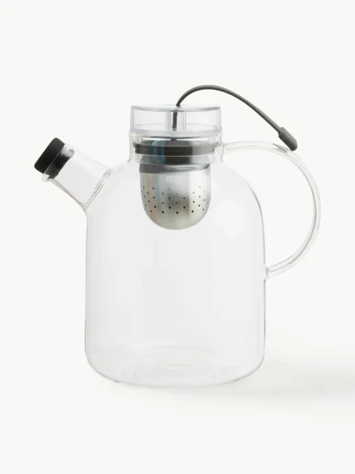 Glazen theepot Kettle met Theezeef, 1.5 L
