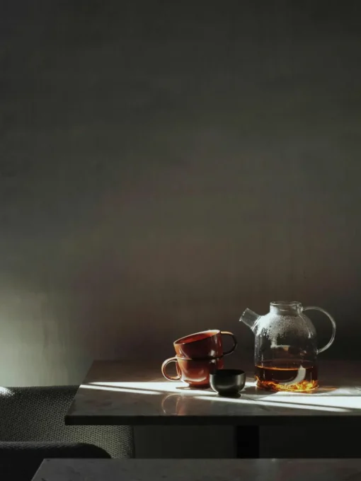 Glazen theepot Kettle met Theezeef, 1.5 L