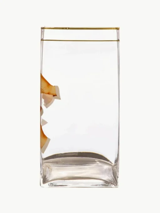 Glazen vaas Lipsticks, H 30 cm