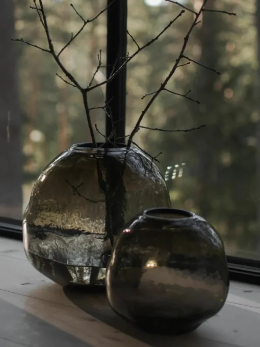 Glazen vaas Pebble, Ø 28 cm