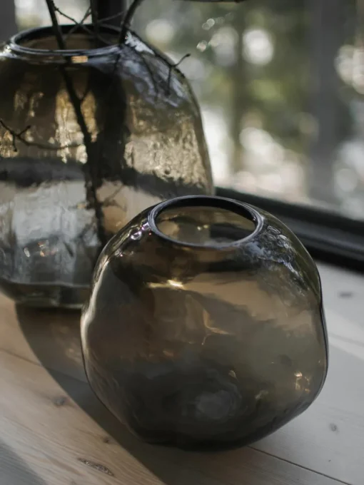 Glazen vaas Pebble, Ø 28 cm