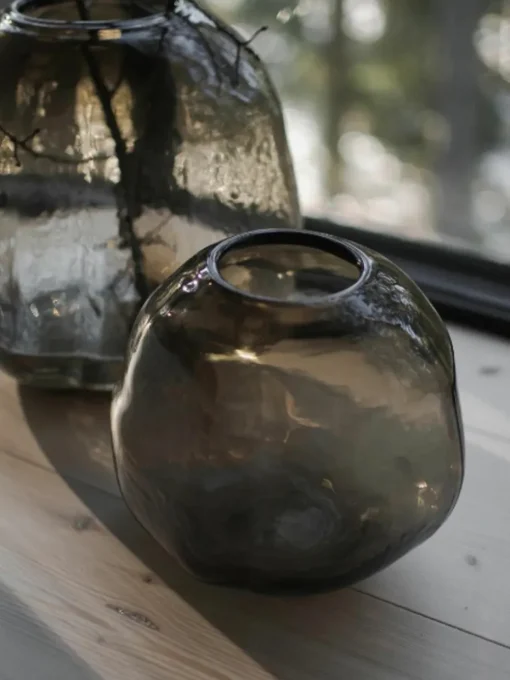 Glazen vaas Pebble, H 20 cm