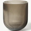 Glazen vaas Simple Stripe, H 18 cm