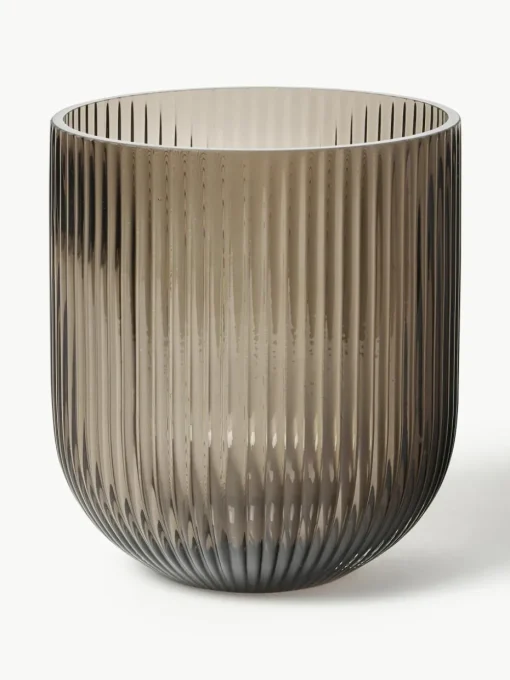 Glazen vaas Simple Stripe, H 18 cm