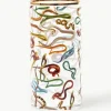 Glazen vaas Snakes, H 30 cm
