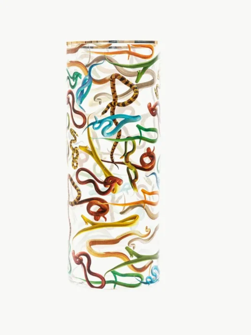 Glazen vaas Snakes, H 50 cm
