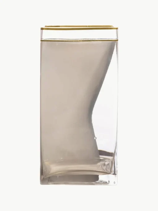 Glazen vaas Two Of Spades, H 30 cm