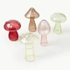 Glazen vazen Mushroom, set van 5
